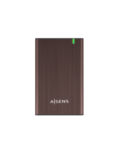 AISENS Caja Externa 2.5" ASE-2525BWN 9.5 mm SATA A USB 3.0/USB 3.1 Gen1, Marron