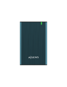 AISENS Caja Externa 2.5" ASE-2525PB 9.5 mm SATA A USB 3.0/USB 3.1 Gen1, Azul Pacifico
