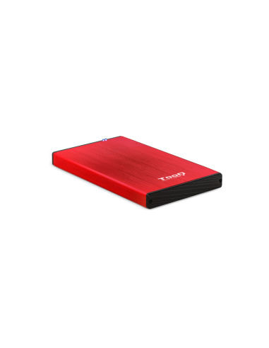 TooQ TQE-2527R caja para disco duro externo Caja de disco duro (HDD) Negro, Rojo 2.5"