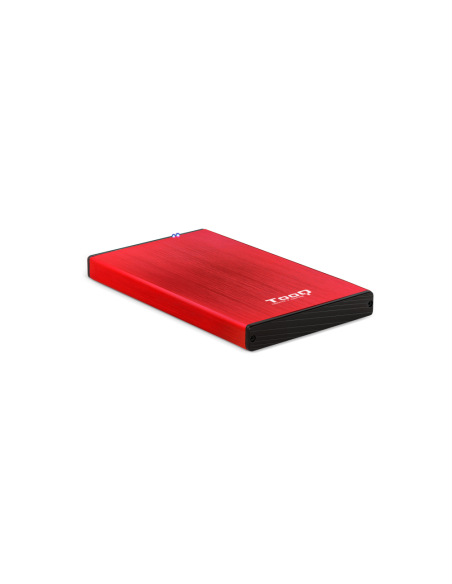 TooQ TQE-2527R caja para disco duro externo Caja de disco duro (HDD) Negro, Rojo 2.5"