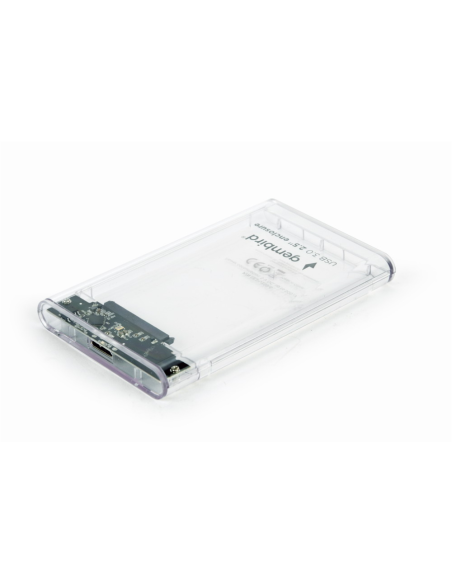 Gembird EE2-U3S9-6 caja para disco duro externo Caja de disco duro (HDD) Transparente 2.5"