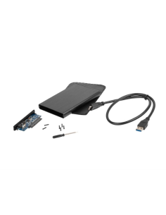 NATEC Rhino Caja de disco duro (HDD) Negro 2.5"