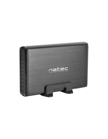 NATEC NKZ-0448 caja para disco duro externo Caja de disco duro (HDD) Negro 3.5"