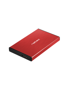 NATEC Rhino GO Carcasa de disco duro/SSD Rojo 2.5"