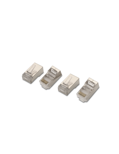 AISENS A138-0293 conector RJ-45 Acero inoxidable, Transparente