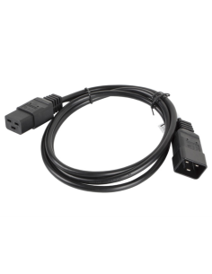 Lanberg CA-C19E-10CC-0018-BK cable de transmisión Negro 1,8 m C19 acoplador C20 acoplador