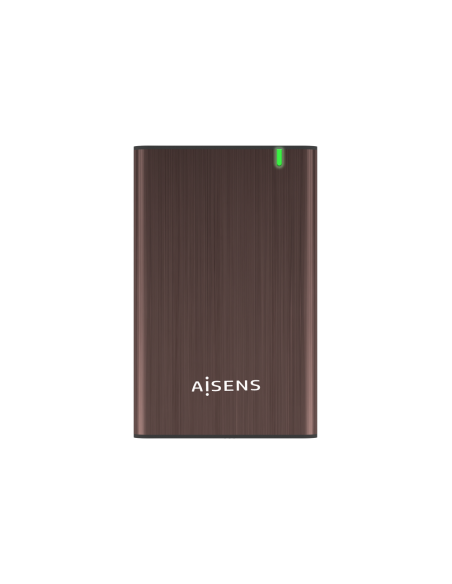 AISENS Caja Externa 2.5" ASE-2525BWN 9.5 mm SATA A USB 3.0/USB 3.1 Gen1, Marron
