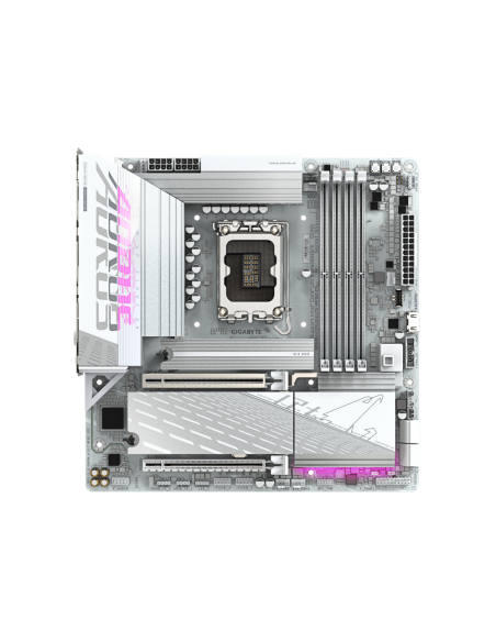 GIGABYTE B860M AORUS ELITE WF6E ICE Intel B860 LGA 1851 (Socket V1) micro ATX