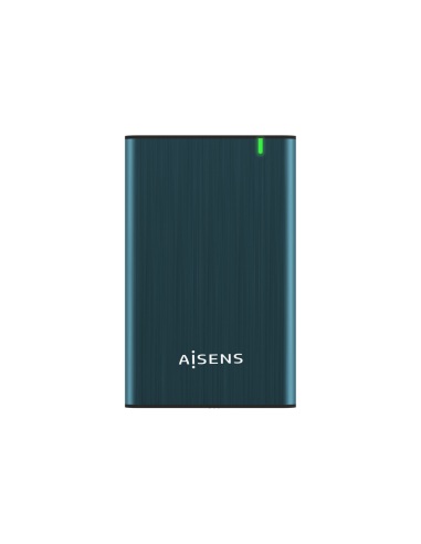 AISENS Caja Externa 2.5" ASE-2525PB 9.5 mm SATA A USB 3.0/USB 3.1 Gen1, Azul Pacifico