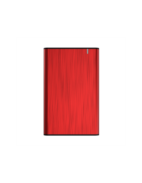 AISENS Caja Externa 2,5" ASE-2525RED 9.5mm SATA a USB 3.0/USB3.1 Gen1, Rojo
