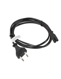 Lanberg CA-C7CA-10CC-0018-BK cable de transmisión Negro 1,8 m C7 acoplador CEE7/16