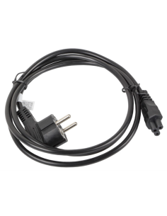 Lanberg CA-C5CA-11CC-0018-BK cable de transmisión Negro 1,8 m CEE7/7 C5 acoplador
