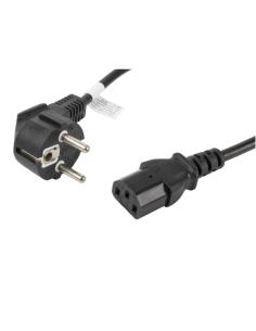 Lanberg CA-C13C-11CC-0018-BK cable de transmisión Negro 1,8 m C13 acoplador CEE7/7