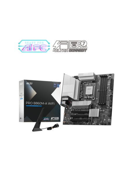 MSI PRO B860M-A WIFI placa base Intel B860 LGA 1851 (Socket V1) micro ATX