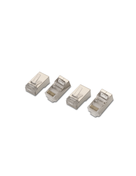 AISENS A139-0298 conector RJ-45 Acero inoxidable, Transparente