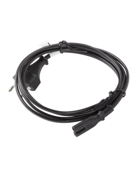 Lanberg CA-C7CA-11CC-0030-BK cable de transmisión Negro 3 m CEE7/16 C7 acoplador