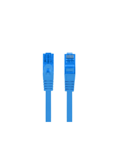 Lanberg PCF6A-10CC-0050-B cable de red Azul 0,5 m Cat6a S/FTP (S-STP)