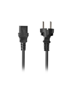 Lanberg CA-C13C-15CC-0018-BK cable de transmisión Negro 1,8 m C13 acoplador CEE7/7