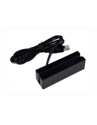 Premier BM-90 lector de tarjeta magnética USB Negro