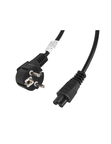 Lanberg CA-C5CA-11CC-003-BK cable de transmisión Negro 3 m C5 acoplador CEE7/7