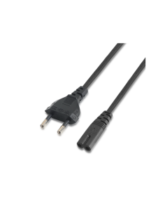 AISENS A132-0173 cable de transmisión Negro 1,5 m CEE7/7 C7 acoplador