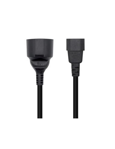 AISENS Cable Alimentación 16A, C14/M A CEE7/H, 25cm