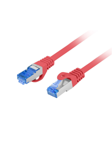 Lanberg PCF6A-10CC-0025-R cable de red Rojo 0,25 m Cat6a S/FTP (S-STP)