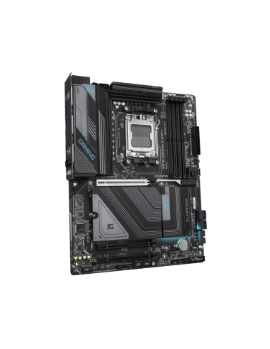GIGABYTE X870 GAMING X WIFI7 Placa Base - Compatible con CPUs AMD Ryzen 9000, 16+2+2 fases VRM, hasta 8000MHz DDR5 (OC), 1xPCIe 