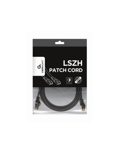 Gembird PP6A-LSZHCU-BK-3M cable de red Negro Cat6a S/FTP (S-STP)