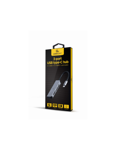 Gembird UHB-CM-CRU3P1U2P2-01 base para portátil y replicador de puertos Alámbrico USB 3.2 Gen 1 (3.1 Gen 1) Type-A Plata