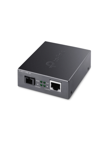TP-Link FC111PB-20 convertidor de medio 100 Mbit/s Monomodo Negro