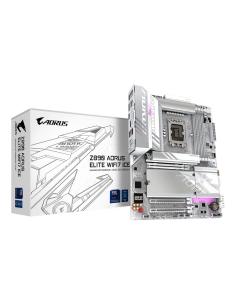 GIGABYTE Placa base Z890 AORUS ELITE WIFI7 ICE - Compatible con CPUs Intel Core Ultra (Serie 2), VRM de 16+1+2 fases, hasta 8800 2