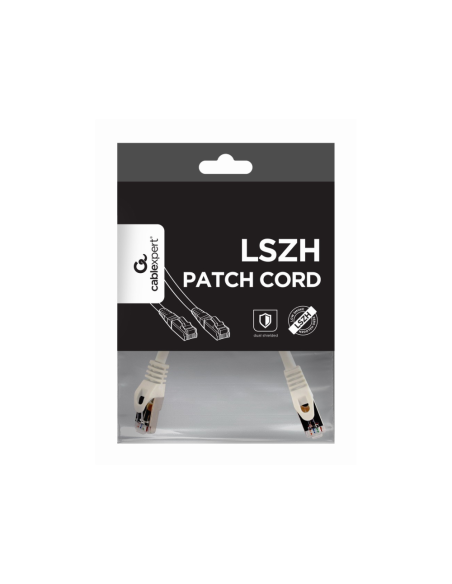 Gembird PP6A-LSZHCU-W-0.25M cable de red Blanco 0,25 m Cat6a S/FTP (S-STP)