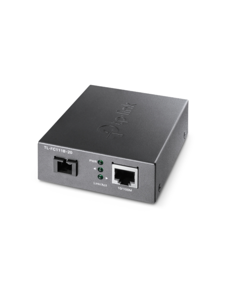 TP-Link TL-FC111B-20 convertidor de medio 100 Mbit/s Monomodo Negro