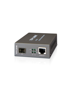TP-Link MC220L convertidor de medio 1000 Mbit/s Multimodo, Monomodo Negro