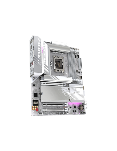 GIGABYTE Placa base Z890 AORUS ELITE WIFI7 ICE - Compatible con CPUs Intel Core Ultra (Serie 2), VRM de 16+1+2 fases, hasta 8800