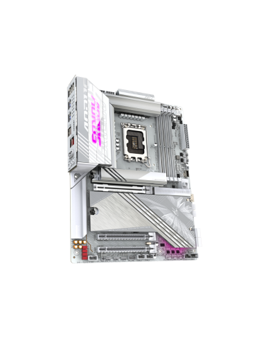 GIGABYTE Placa base Z890 AORUS ELITE X ICE - Compatible con CPUs Intel Core Ultra (Serie 2), VRM de 16+1+2 fases, hasta 9500MHz 