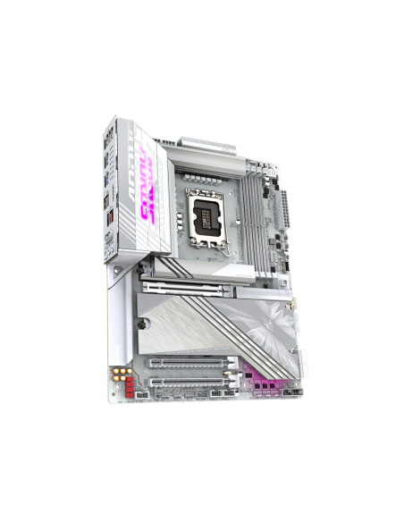 GIGABYTE Placa base Z890 AORUS ELITE X ICE - Compatible con CPUs Intel Core Ultra (Serie 2), VRM de 16+1+2 fases, hasta 9500MHz 