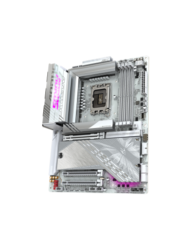 GIGABYTE Placa base Z890 AORUS ELITE X ICE - Compatible con CPUs Intel Core Ultra (Serie 2), VRM de 16+1+2 fases, hasta 9500MHz 