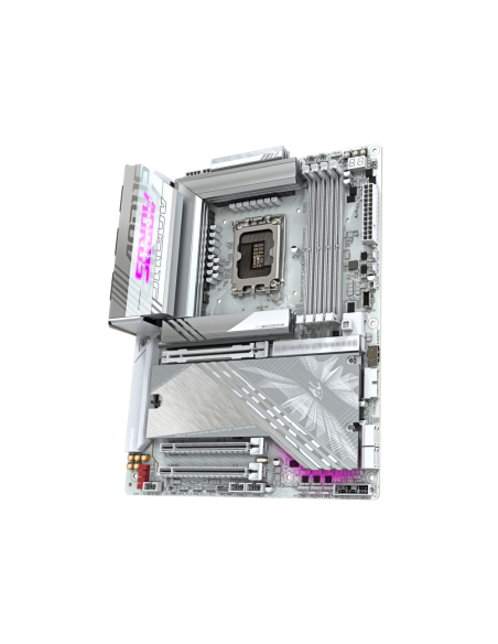 GIGABYTE Placa base Z890 AORUS ELITE X ICE - Compatible con CPUs Intel Core Ultra (Serie 2), VRM de 16+1+2 fases, hasta 9500MHz 