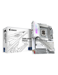 GIGABYTE Placa base Z890 AORUS PRO ICE - Compatible con CPUs Intel Core Ultra (Serie 2), VRM de 16+1+2 fases, hasta 9500MHz DDR5