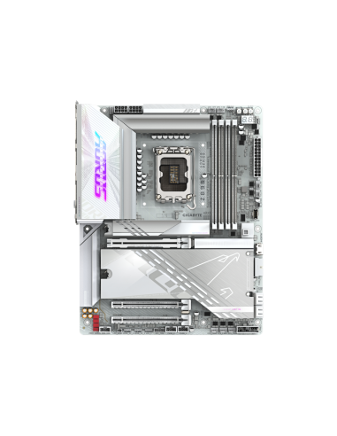 GIGABYTE Placa base Z890 AORUS PRO ICE - Compatible con CPUs Intel Core Ultra (Serie 2), VRM de 16+1+2 fases, hasta 9500MHz DDR5