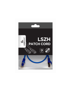 Gembird PP6A-LSZHCU-B-0.5M cable de red Azul 0,5 m Cat6a S/FTP (S-STP)