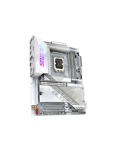 GIGABYTE Placa base Z890 AORUS PRO ICE - Compatible con CPUs Intel Core Ultra (Serie 2), VRM de 16+1+2 fases, hasta 9500MHz DDR5