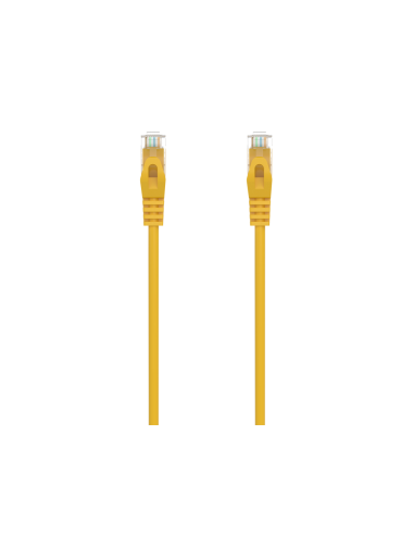 AISENS Cable de Red Latiguillo RJ45 LSZH Cat.6A 500 Mhz UTP AWG24, Amarillo, 25CM