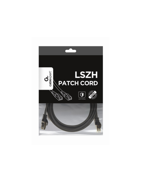 Gembird PP6A-LSZHCU-BK-3M cable de red Negro Cat6a S/FTP (S-STP)