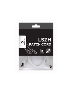 Gembird PP6A-LSZHCU-W-0.5M cable de red Blanco 0,5 m Cat6a S/FTP (S-STP)
