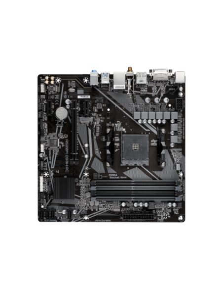 GIGABYTE A520M DS3H AC Placa Base - Procesadores AMD Ryzen Serie 5000, VRM de 5+3 fases, hasta 4733 MHz DDR5 (OC), 1xPCIe 3.0 M.