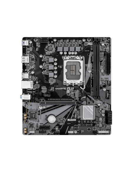 GIGABYTE H610M D3W Placa Base - Compatible con procesadores Intel Core de 14ª generación, VRM de 5+1+1 fases, hasta 5600MHz DDR5