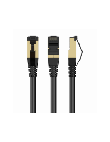 Gembird PP8-LSZHCU-BK-0.25M cable de red Negro 0,25 m Cat8 S/FTP (S-STP)